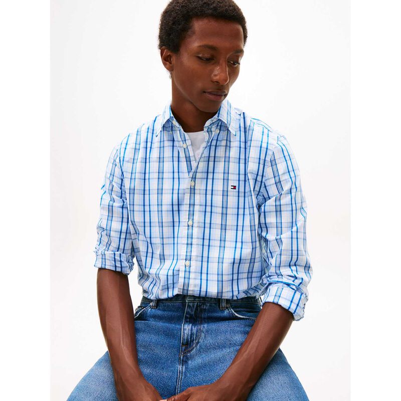 Tommy Hilfiger Flex Poplin Medium Check Shirt image number 2